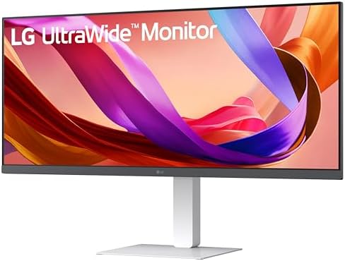 LG 34U530A W 34 inch UltraWide WFHD  2560 x 1080  IPS Wide Computer Monitor  100Hz  VESA DisplayHDR 400  HDMI  DisplayPort  USB Type C  Tilt/Height/Swivel Stand  White