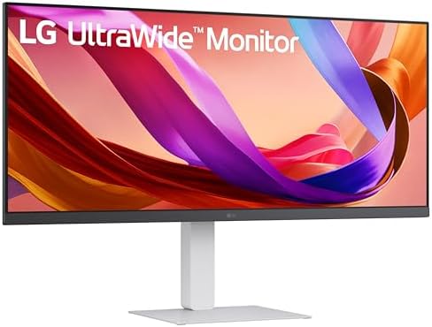 LG 34U530A W 34 inch UltraWide WFHD  2560 x 1080  IPS Wide Computer Monitor  100Hz  VESA DisplayHDR 400  HDMI  DisplayPort  USB Type C  Tilt/Height/Swivel Stand  White