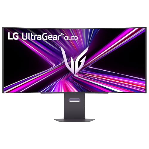 LG 45GX900A B 45 Inch Ultragear WQHD  3440 x 1440  OLED Curved Gaming Monitor  240Hz  0 03ms  NVIDIA G Sync  VESA DisplayHDR True Black 400  HDMI 2 1  DisplayPort  USB Type C PD 65W  Black