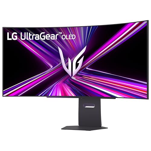 LG 45GX900A B 45 Inch Ultragear WQHD  3440 x 1440  OLED Curved Gaming Monitor  240Hz  0 03ms  NVIDIA G Sync  VESA DisplayHDR True Black 400  HDMI 2 1  DisplayPort  USB Type C PD 65W  Black