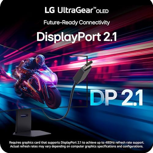 LG 45GX950A B 45 inch Ultragear 5K2K WUHD  5120 x 2160  OLED Curved Gaming Monitor  Dual Mode  165Hz  0 03ms  NVIDIA G Sync  AMD FreeSync Premium Pro  HDR True Black 400  USB Type C 90W  DP2 1  Black