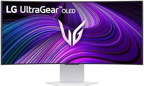 LG 45GX950A B 45 inch Ultragear 5K2K WUHD  5120 x 2160  OLED Curved Gaming Monitor  Dual Mode  165Hz  0 03ms  NVIDIA G Sync  AMD FreeSync Premium Pro  HDR True Black 400  USB Type C 90W  DP2 1  Black