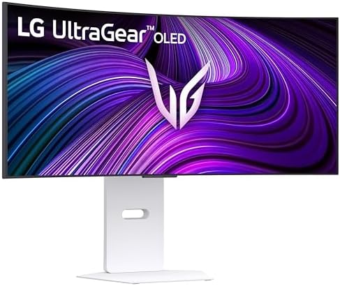 LG 45GX950A B 45 inch Ultragear 5K2K WUHD  5120 x 2160  OLED Curved Gaming Monitor  Dual Mode  165Hz  0 03ms  NVIDIA G Sync  AMD FreeSync Premium Pro  HDR True Black 400  USB Type C 90W  DP2 1  Black