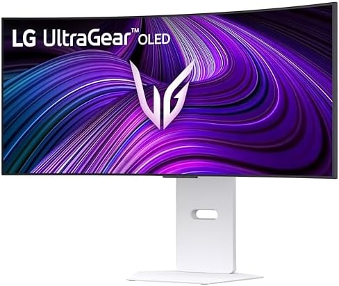LG 45GX950A B 45 inch Ultragear 5K2K WUHD  5120 x 2160  OLED Curved Gaming Monitor  Dual Mode  165Hz  0 03ms  NVIDIA G Sync  AMD FreeSync Premium Pro  HDR True Black 400  USB Type C 90W  DP2 1  Black