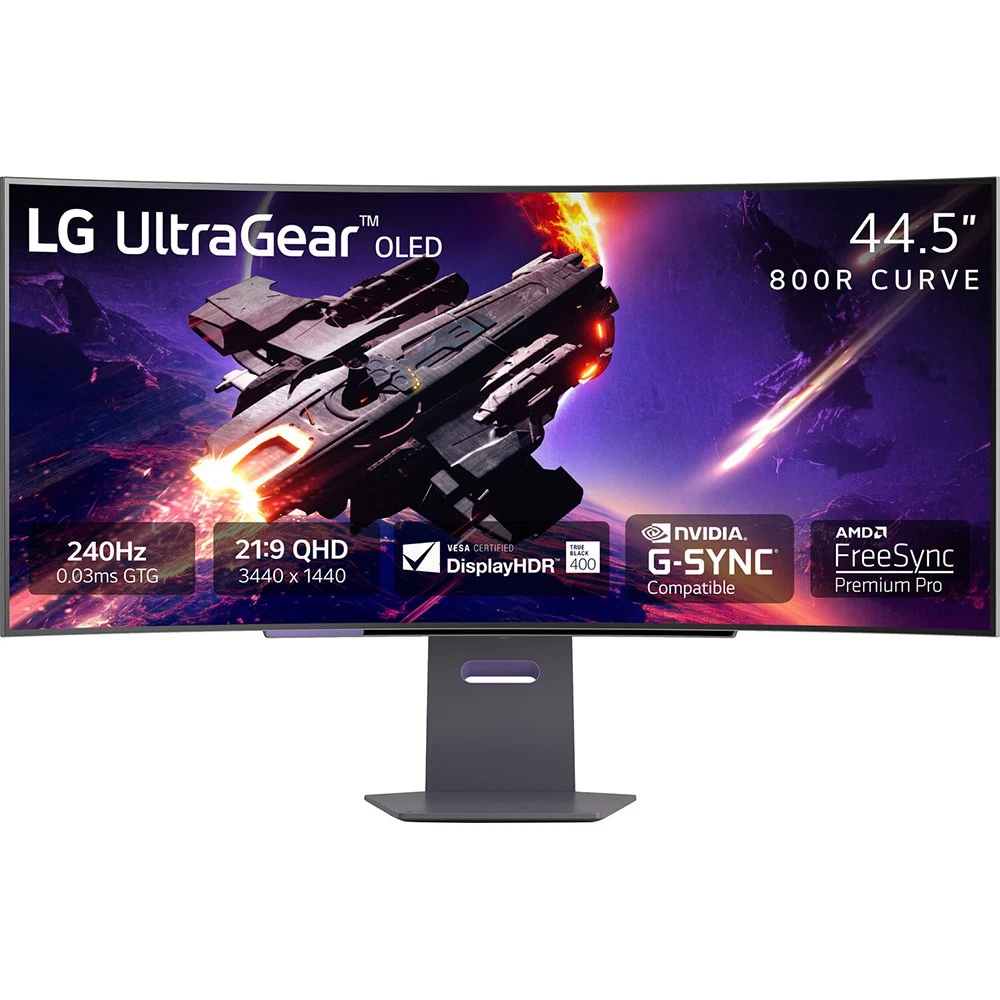 LG 45 inch UltraGear 1440p 240 Hz OLED Curved Gaming Monitor    Open Box