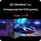 LG 45 inch UltraGear 1440p 240 Hz OLED Curved Gaming Monitor    Open Box