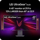 LG 45 inch UltraGear 1440p 240 Hz OLED Curved Gaming Monitor    Open Box