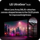 LG 45 inch UltraGear 1440p 240 Hz OLED Curved Gaming Monitor    Open Box