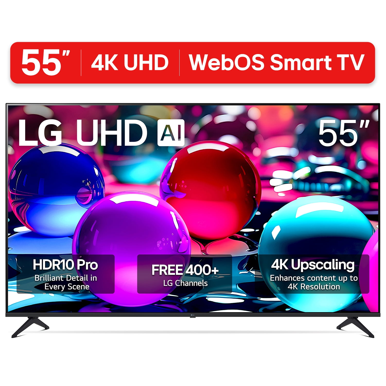 LG 55" 4K UHD UA75 AI Smart TV  55UA7500