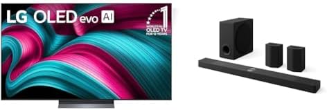 LG 55 Inch Class OLED evo AI 4K C5 Series Smart TV w/Dolby Atmos  Dolby Vision  HDR10  AI Super Upscaling 4K  Filmmaker Mode  Wow Orchestra  Alexa Built in  OLED55C5PUA  2025 