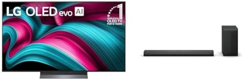 LG 55 Inch Class OLED evo AI 4K C5 Series Smart TV w/Dolby Atmos  Dolby Vision  HDR10  AI Super Upscaling 4K  Filmmaker Mode  Wow Orchestra  Alexa Built in  OLED55C5PUA  2025 