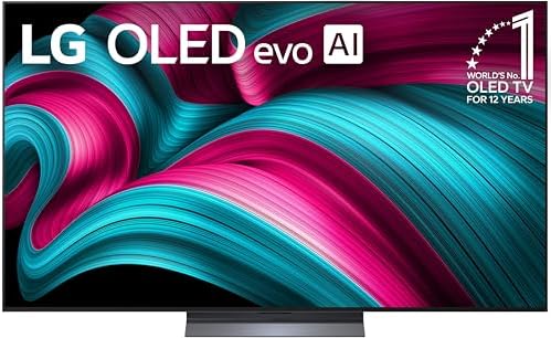 LG Smart TV Class OLED evo AI 4K C5 Series de 65 pulgadas con Dolby Atmos, Dolby Vision, HDR10, AI Super Upscaling 4K, modo Cineasta, Orquesta Wow, Alexa incorporado (OLED65C5PUA, 2025)