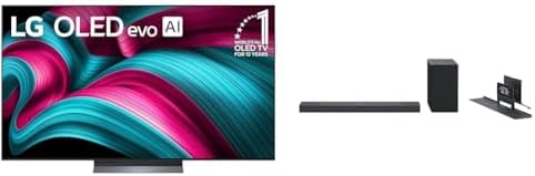 LG Smart TV Class OLED evo AI 4K C5 Series de 65 pulgadas con Dolby Atmos, Dolby Vision, HDR10, AI Super Upscaling 4K, modo Cineasta, Orquesta Wow, Alexa incorporado (OLED65C5PUA, 2025)