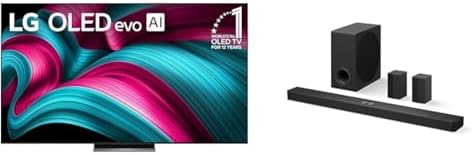 LG Smart TV Class OLED evo AI 4K C5 Series de 65 pulgadas con Dolby Atmos, Dolby Vision, HDR10, AI Super Upscaling 4K, modo Cineasta, Orquesta Wow, Alexa incorporado (OLED65C5PUA, 2025)