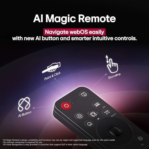 LG Smart TV Class OLED evo AI 4K C5 Series de 65 pulgadas con Dolby Atmos, Dolby Vision, HDR10, AI Super Upscaling 4K, modo Cineasta, Orquesta Wow, Alexa incorporado (OLED65C5PUA, 2025)