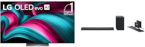 LG Smart TV Class OLED evo AI 4K C5 Series de 65 pulgadas con Dolby Atmos, Dolby Vision, HDR10, AI Super Upscaling 4K, modo Cineasta, Orquesta Wow, Alexa incorporado (OLED65C5PUA, 2025)