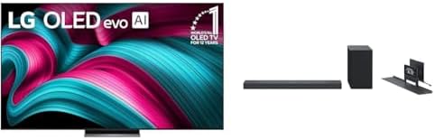 LG Smart TV Class OLED evo AI 4K C5 Series de 65 pulgadas con Dolby Atmos, Dolby Vision, HDR10, AI Super Upscaling 4K, modo Cineasta, Orquesta Wow, Alexa incorporado (OLED65C5PUA, 2025)