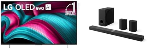 LG Smart TV Class OLED evo AI 4K C5 Series de 65 pulgadas con Dolby Atmos, Dolby Vision, HDR10, AI Super Upscaling 4K, modo Cineasta, Orquesta Wow, Alexa incorporado (OLED65C5PUA, 2025)