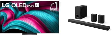LG Smart TV Class OLED evo AI 4K C5 Series de 65 pulgadas con Dolby Atmos, Dolby Vision, HDR10, AI Super Upscaling 4K, modo Cineasta, Orquesta Wow, Alexa incorporado (OLED65C5PUA, 2025)