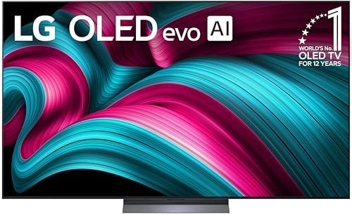 LG Smart TV Class OLED evo AI 4K C5 Series de 65 pulgadas con Dolby Atmos, Dolby Vision, HDR10, AI Super Upscaling 4K, modo Cineasta, Orquesta Wow, Alexa incorporado (OLED65C5PUA, 2025)