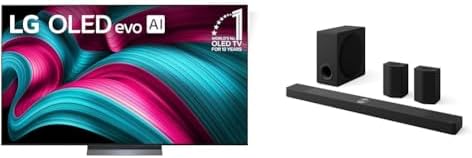 LG Smart TV Class OLED evo AI 4K C5 Series de 65 pulgadas con Dolby Atmos, Dolby Vision, HDR10, AI Super Upscaling 4K, modo Cineasta, Orquesta Wow, Alexa incorporado (OLED65C5PUA, 2025)