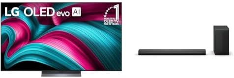 LG Smart TV Class OLED evo AI 4K C5 Series de 65 pulgadas con Dolby Atmos, Dolby Vision, HDR10, AI Super Upscaling 4K, modo Cineasta, Orquesta Wow, Alexa incorporado (OLED65C5PUA, 2025)