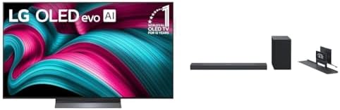 LG Smart TV Class OLED evo AI 4K C5 Series de 65 pulgadas con Dolby Atmos, Dolby Vision, HDR10, AI Super Upscaling 4K, modo Cineasta, Orquesta Wow, Alexa incorporado (OLED65C5PUA, 2025)