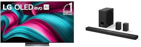 LG Smart TV Class OLED evo AI 4K C5 Series de 65 pulgadas con Dolby Atmos, Dolby Vision, HDR10, AI Super Upscaling 4K, modo Cineasta, Orquesta Wow, Alexa incorporado (OLED65C5PUA, 2025)