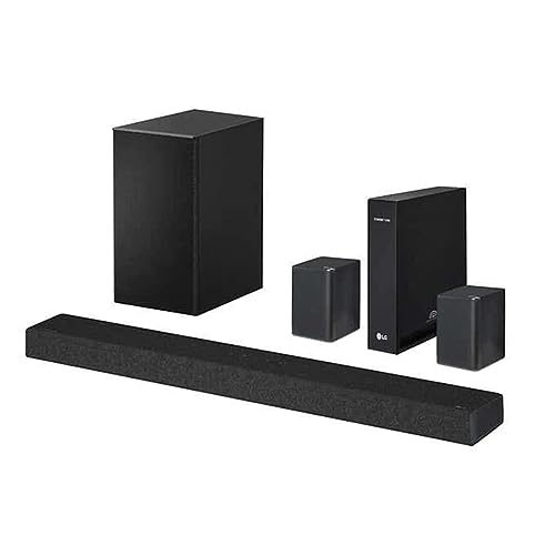 LG SP7R 7 1 Channel High Res Audio Sound Bar with Rear Speaker Kit  Renewed 