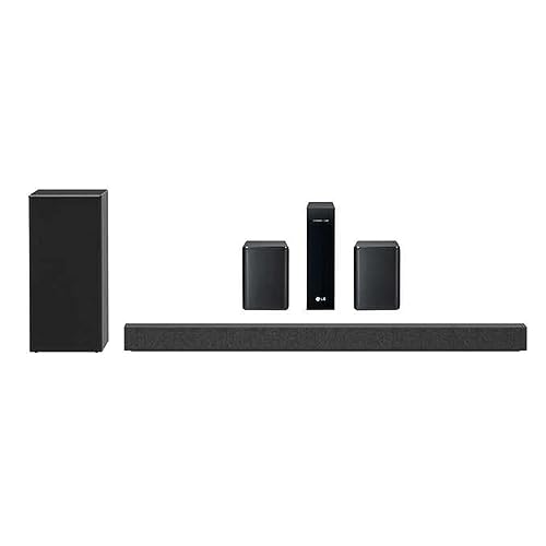 LG SP7R 7 1 Channel High Res Audio Sound Bar with Rear Speaker Kit  Renewed 