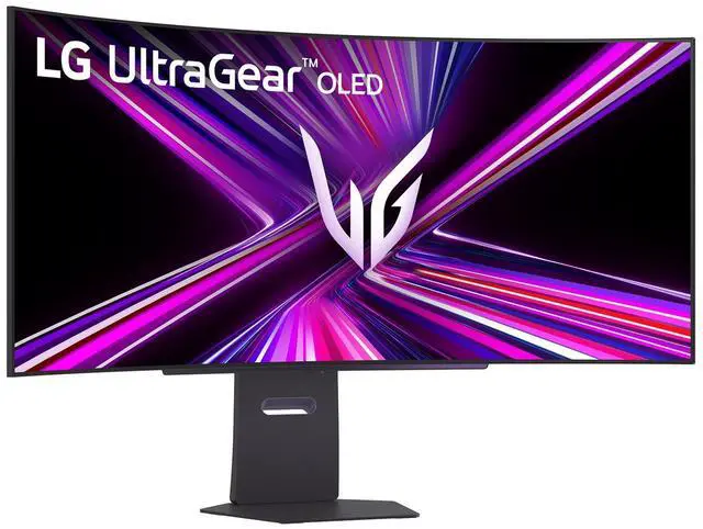 LG UltraGear 45 inch Ultrawide WQHD 2K 1440P 240Hz AMD FreeSync Premium Pro & G Sync Compatible 0 03ms HDR400 USB C OLED Curved Gaming Computer Monitor with Height Adjustable  Swivel & Tilt Stand 45GX900A B