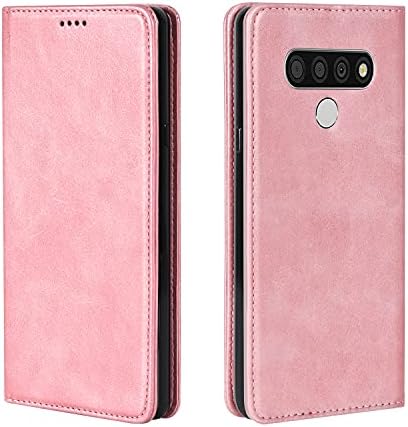 LG V30/V30 Plus/V35 ThinQ Case  Luxury  Cowhide Genuine Leather  Magnetic Closure  Handmade Wallet Case with Kickstand and Card Slots for LGV30/V30 Plus/V35/V35 ThinQ/V30 /V30s   Black