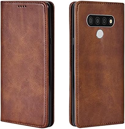LG V30/V30 Plus/V35 ThinQ Case  Luxury  Cowhide Genuine Leather  Magnetic Closure  Handmade Wallet Case with Kickstand and Card Slots for LGV30/V30 Plus/V35/V35 ThinQ/V30 /V30s   Black
