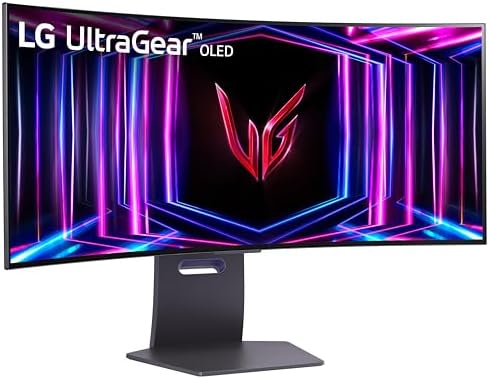 LG  27GS93QE 27 inch Ultragear OLED Gaming Monitor QHD 1440p 240Hz 0 03ms DisplayHDR True Black 400 AMD FreeSync Premium Pro NVIDIA G Sync HDMI 2 1 DisplayPort Tilt/Height/Pivot Stand Black