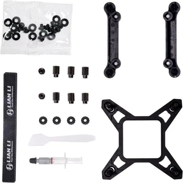 Refrigerador líquido LIAN LI Galahad II LCD SL-INF 360 negro, compatible con Intel LGA 1851, 1700, 1200 y AMD AM5, AM4 - GA2ALCD36INB