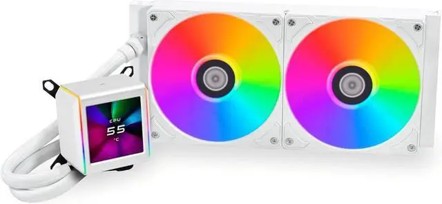 Refrigerador líquido LIAN LI Galahad II LCD SL-INF 360 negro, compatible con Intel LGA 1851, 1700, 1200 y AMD AM5, AM4 - GA2ALCD36INB