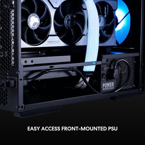 LIAN LI LANCOOL 207 Compact ATX RGB Gaming Computer Case  Airflow Optimized Mesh Panels Tower Chassis w/ 2x140mm ARGB 2x120mm PWM Fans Pre Installed  USB Type C Port  Tempered Glass Side Panel  Black
