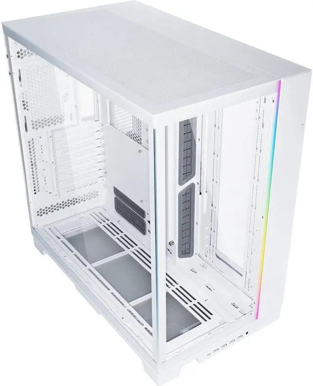 LIAN LI O11 Dynamic EVO XL O11DEXL White Aluminum / Steel / Tempered Glass ATX Mid Tower Computer Case       O11DEXL W
