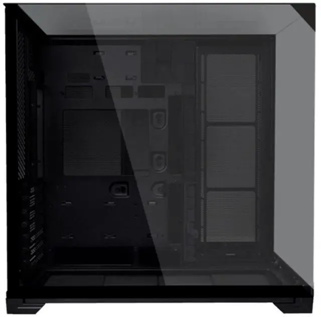 LIAN LI O11 vision compact black  color Aluminum / Steel / Tempered Glass ATX Mid Tower computer Case     O11VPX