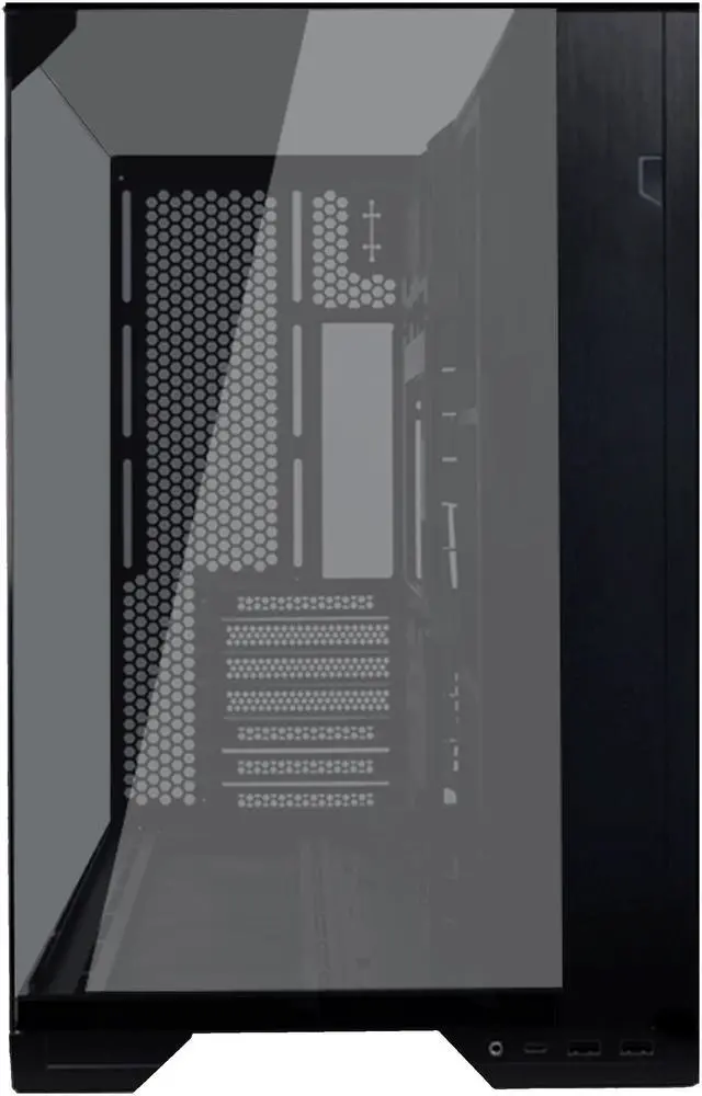 LIAN LI O11 vision compact black  color Aluminum / Steel / Tempered Glass ATX Mid Tower computer Case     O11VPX
