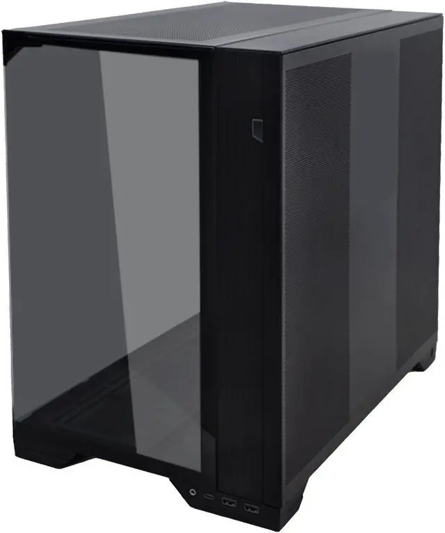 LIAN LI O11 vision compact black  color Aluminum / Steel / Tempered Glass ATX Mid Tower computer Case     O11VPX