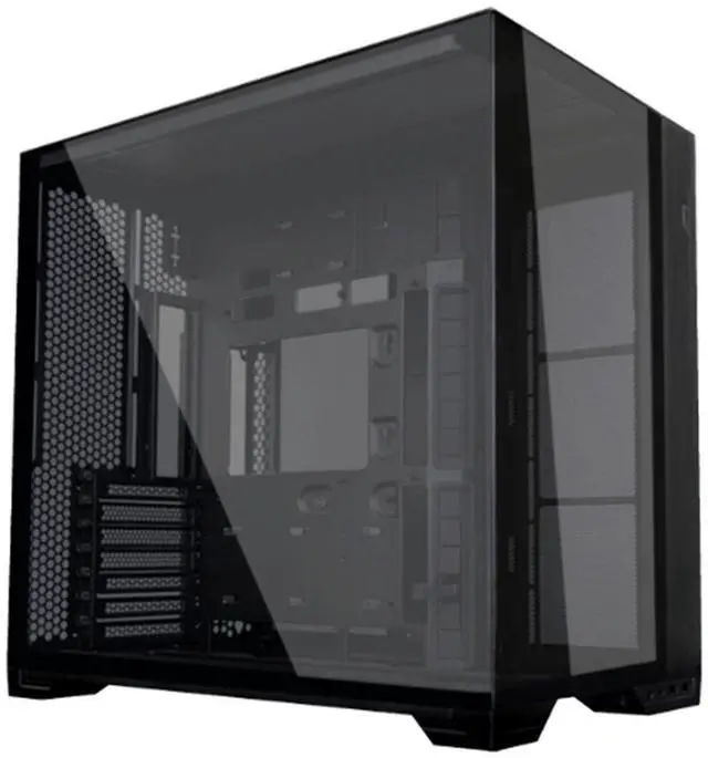 LIAN LI O11 vision compact black  color Aluminum / Steel / Tempered Glass ATX Mid Tower computer Case     O11VPX