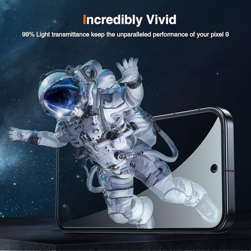 LK 2 Pack for Google Pixel 9 Screen Protector with 2 Pack Camera Lens Protector  HD Ultra thin  9H Hardness Tempered Glass Screen Protector for Pixel 9  Fingerprint Compatible  Bubble Free