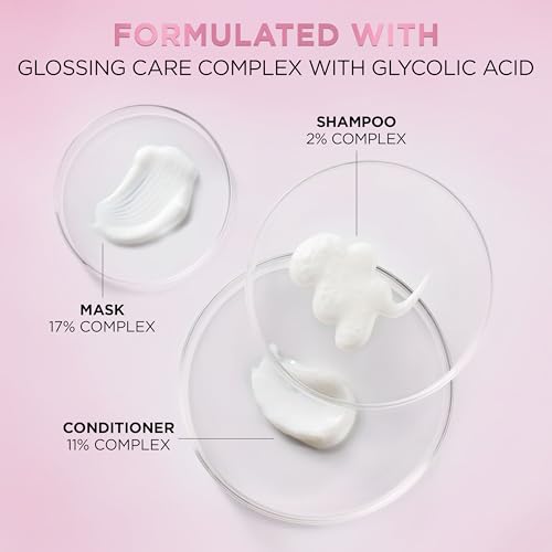 LOreal Paris Glossing Lamination Hair Mask with Glycolic Acid  Hair Treatment for Lasting Shine and Smoothness for Dull  Dry Hair  EverPure  5 1 Fl Oz