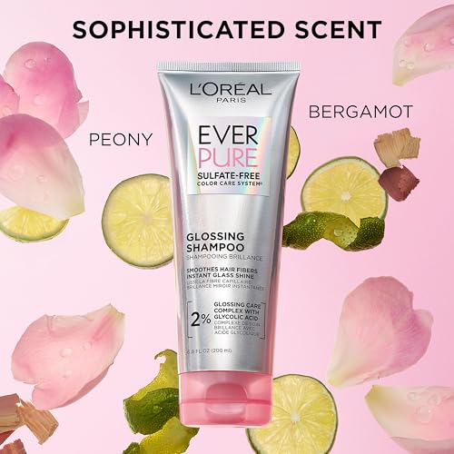 LOreal Paris Glossing Lamination Hair Mask with Glycolic Acid  Hair Treatment for Lasting Shine and Smoothness for Dull  Dry Hair  EverPure  5 1 Fl Oz