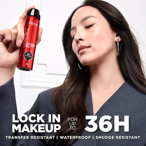 LOreal Paris Infallible XL 3 Second Setting Spray Mist  Microfine Mist for up to 36HR Wear  Clear  3 9 Oz
