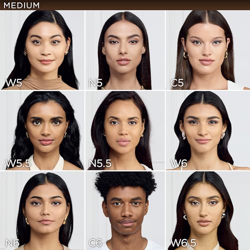 LOreal Paris True Match Super Blendable Foundation  Medium Coverage Liquid Foundation Makeup  W5  Medium  1 Fl Oz