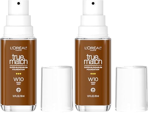 LOreal Paris True Match Super Blendable Foundation  Medium Coverage Liquid Foundation Makeup  W5  Medium  1 Fl Oz
