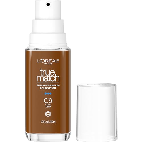 LOreal Paris True Match Super Blendable Foundation  Medium Coverage Liquid Foundation Makeup  W5  Medium  1 Fl Oz