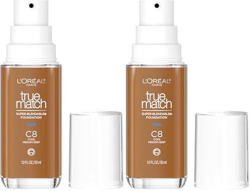 LOreal Paris True Match Super Blendable Foundation  Medium Coverage Liquid Foundation Makeup  W5  Medium  1 Fl Oz